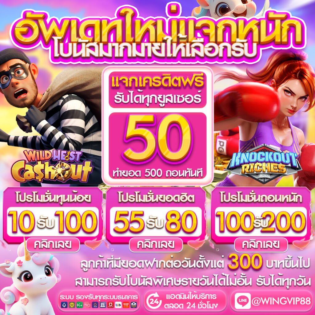 วิง888 ปั่นยังไงก็แตก แจกจริงทุกยูส